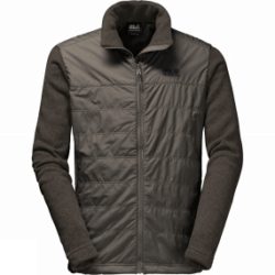 Jack Wolfskin Mens Caribou Crossing Track Jacket Olive Brown